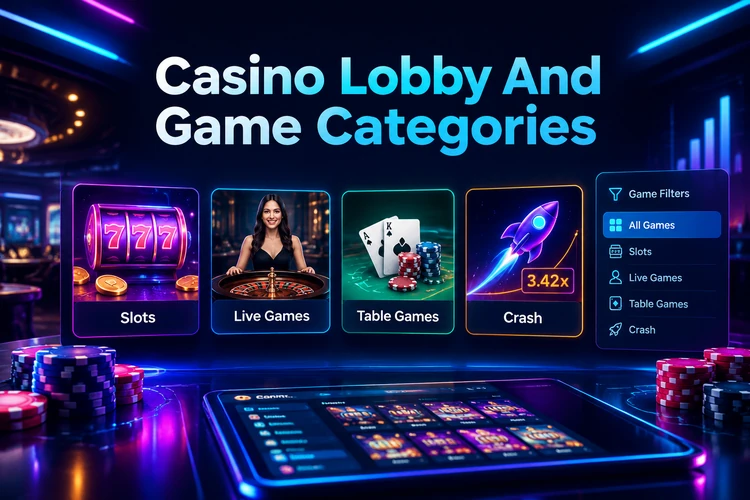 Casino Lobby And Game Categories